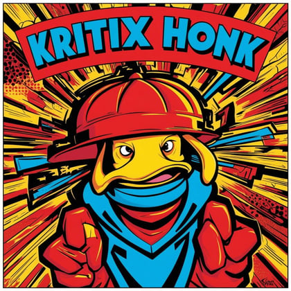 Honk album by Kritix - Drum and Bass Cover Art