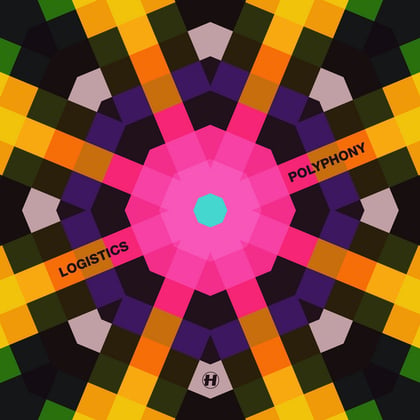 Polyphony album by Logistics - Drum and Bass Cover Art