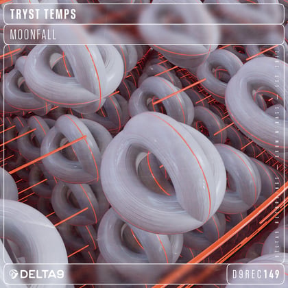 Moonfall album by Tryst Temps - Drum and Bass Cover Art