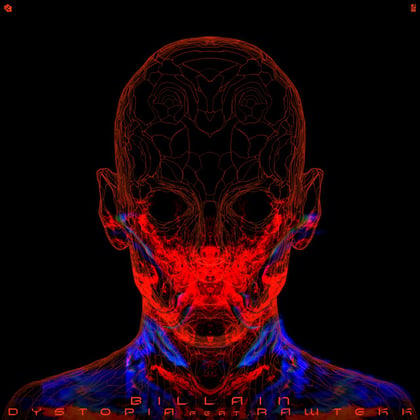 Dystopia album by Billain - Drum and Bass Cover Art