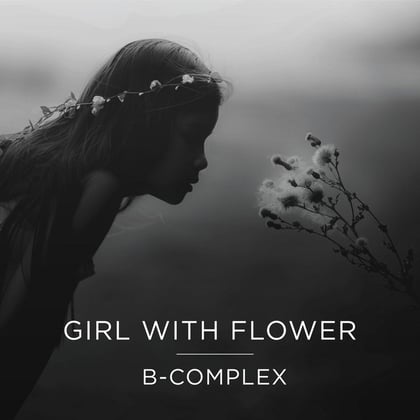 Girl With Flower album by B-complex - Drum and Bass Cover Art