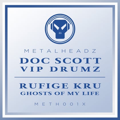 VIP Drumz / Ghosts Of My Life (2017 Remaster) album by Doc Scott & Rufige Kru - Drum and Bass Cover Art
