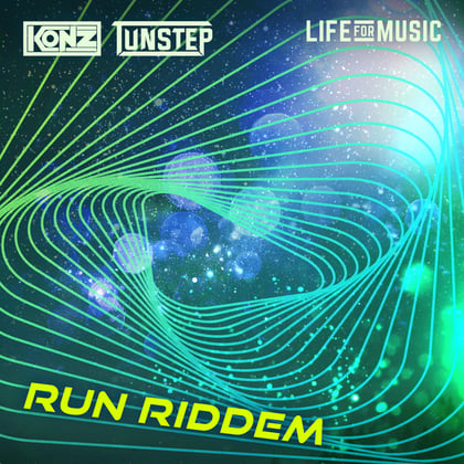 Run Riddem album by Konz - Drum and Bass Cover Art