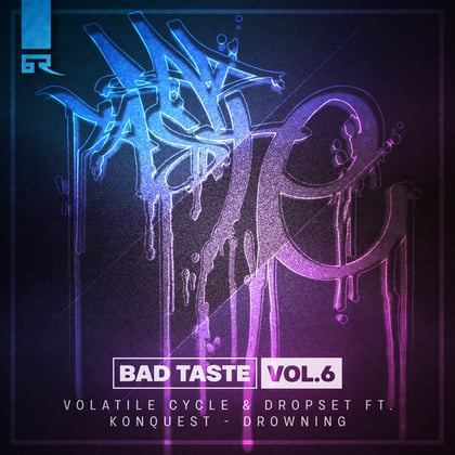 Drowning album by Volatile Cycle - Drum and Bass Cover Art