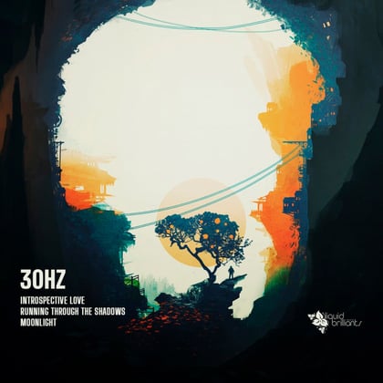 Introspective album by 30Hz - Drum and Bass Cover Art