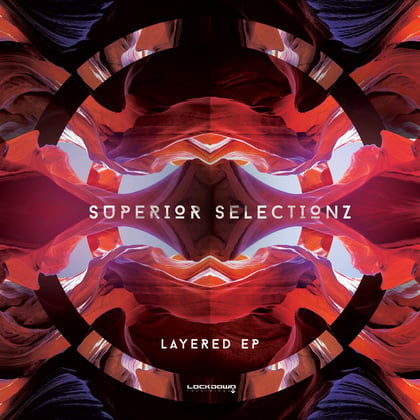 Layered album by Ben Soundscape, Cybin & Superior Selectionz - Drum and Bass Cover Art