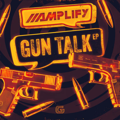 Guntalk album by Amplify, Master Error, Profile & Sub Killaz - Drum and Bass Cover Art