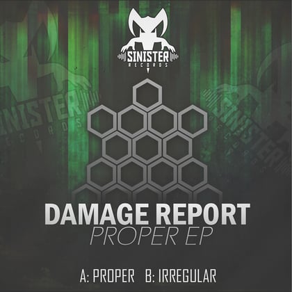 Proper album by Damage Report - Drum and Bass Cover Art