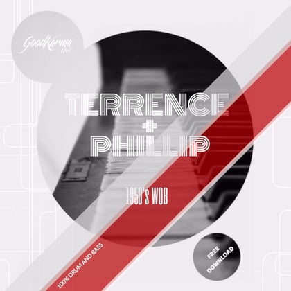 1950's Wob album by Terrence & Phillip - Drum and Bass Cover Art