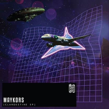 Clandestine album by pyxis & Maykors - Drum and Bass Cover Art