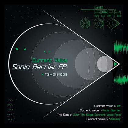 Sonic Barrier EP album by Current Value & The Sect - Drum and Bass Cover Art
