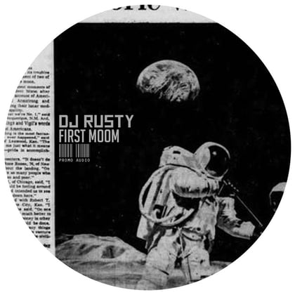 First Moom album by DJ Rusty - Drum and Bass Cover Art