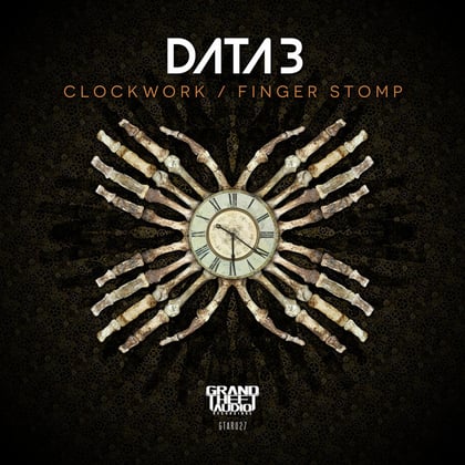 Clockwork/ Finger Stomp album by Data 3 - Drum and Bass Cover Art