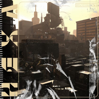 Recession album by Hexa - Drum and Bass Cover Art