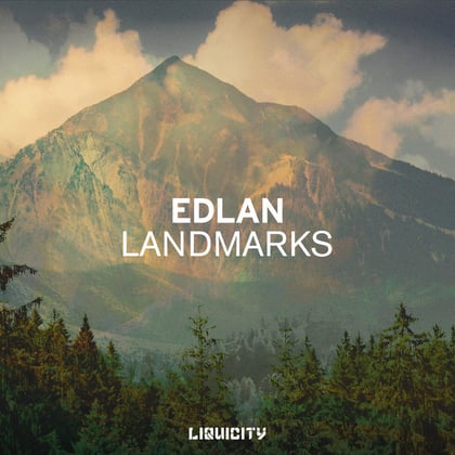 Landmarks album by Edlan - Drum and Bass Cover Art