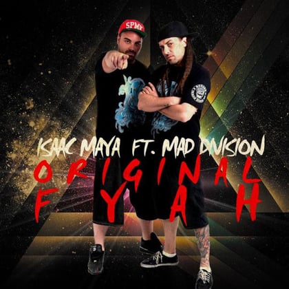 Original Fyah album by Isaac Maya - Drum and Bass Cover Art