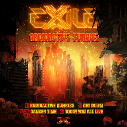 Radioactive Sunrise album by AIRGLO & Exile - Drum and Bass Cover Art