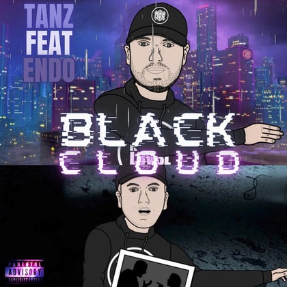 Black Cloud album by Tanz & MC Endo - Drum and Bass Cover Art