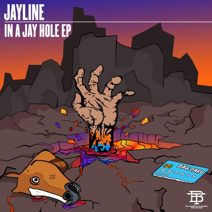 In a Jay Hole EP album by Jayline - Drum and Bass Cover Art