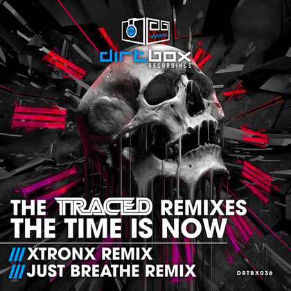 The Traced Remixes album by Just Breathe - Drum and Bass Cover Art