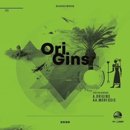 Origins album by Duoscience - Drum and Bass Cover Art
