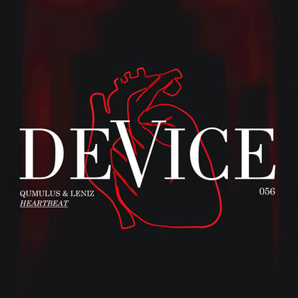 Heartbeat album by Qumulus & Leniz - Drum and Bass Cover Art