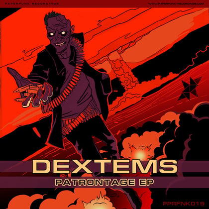Patrontage EP album by Dextems & Paperclip - Drum and Bass Cover Art