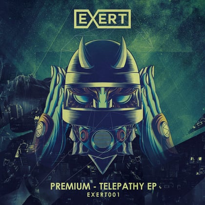 Telepathy album by Premium - Drum and Bass Cover Art