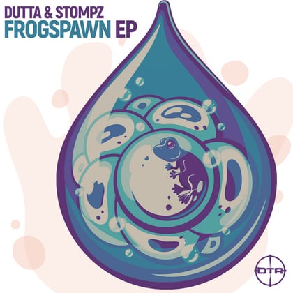Frogspawn EP album by Dutta & Stompz - Drum and Bass Cover Art