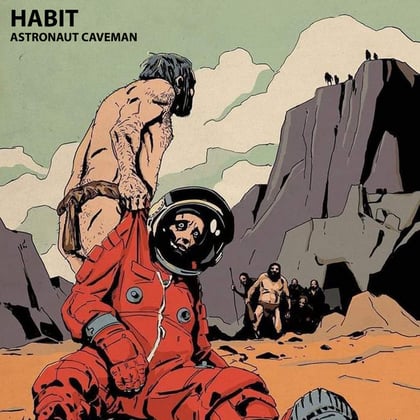 Astronaut Caveman album by HABIT - Drum and Bass Cover Art