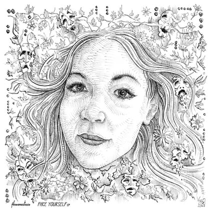 Face Yourself album by flowanastasia - Drum and Bass Cover Art