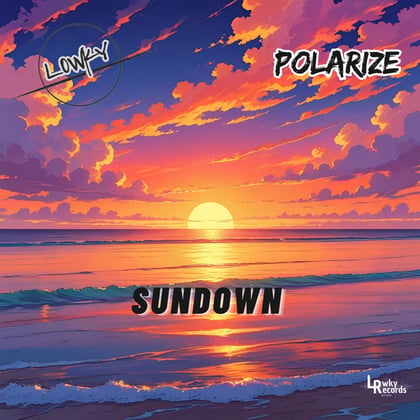 Sundown album by L0WKY & Polarize - Drum and Bass Cover Art