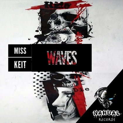 Waves album by Miss Keit - Drum and Bass Cover Art