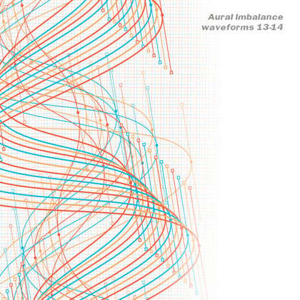 waveforms 13-14 album by Aural Imbalance - Drum and Bass Cover Art