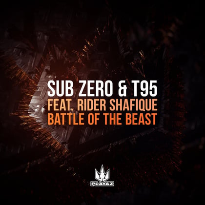 Battle of the Beast album by Sub Zero, T95 & Rider Shafique - Drum and Bass Cover Art