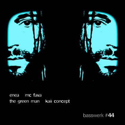 Basswerk 44 album by Enea, Kaii Concept & MC Fava - Drum and Bass Cover Art