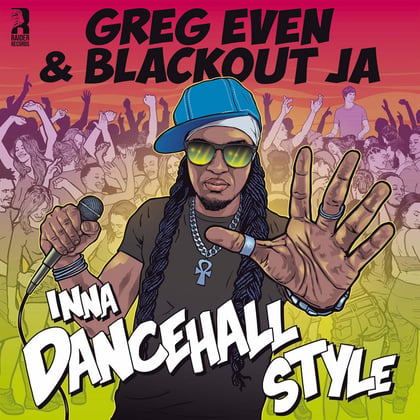 Inna Dancehall Style album by Lowriderz, Greg Even & Blackout JA - Drum and Bass Cover Art