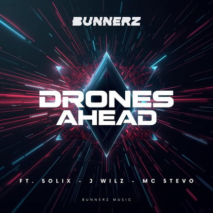 Drones Ahead album by Bunnerz - Drum and Bass Cover Art