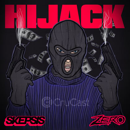 Hijack album by Skepsis - Drum and Bass Cover Art