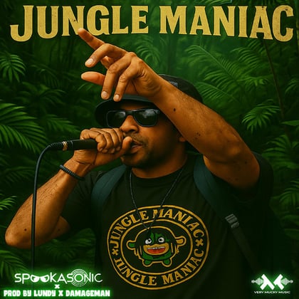 Jungle Maniac album by Damageman - Drum and Bass Cover Art