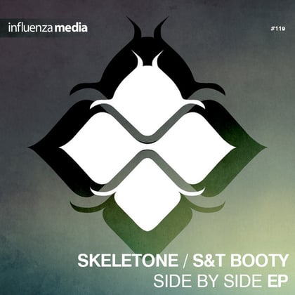Side By Side EP album by Skeletone - Drum and Bass Cover Art