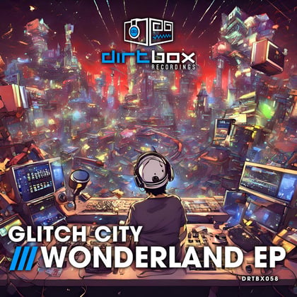 Wonderland EP album by Glitch City - Drum and Bass Cover Art