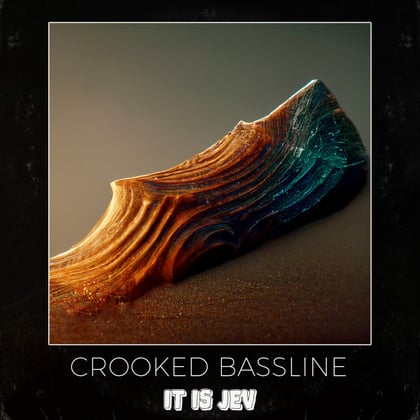 Crooked Bassline album by it is Jev - Drum and Bass Cover Art