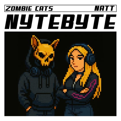 Nytebyte album by Zombie Cats - Drum and Bass Cover Art