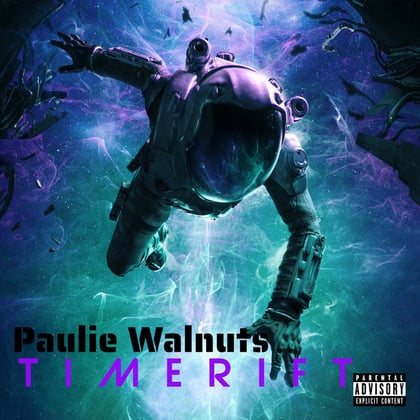 Timerift album by Paulie Walnuts - Drum and Bass Cover Art