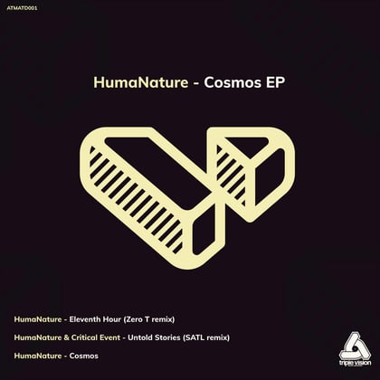 Cosmos EP album by Humanature, Zero T, Satl & Critical Event - Drum and Bass Cover Art