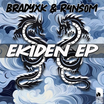 Ekiden EP album by R4NS0M & Slaine - Drum and Bass Cover Art