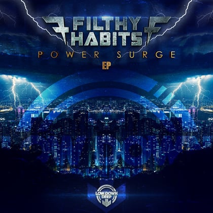 Power Surge album by Filthy Habits - Drum and Bass Cover Art