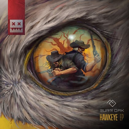 Hawkeye EP album by Burr Oak - Drum and Bass Cover Art