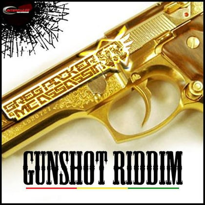 Gunshot Riddim album by Greg Packer - Drum and Bass Cover Art